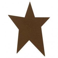 Brown Rustic Look Tin Star - 5" - 1/pkg